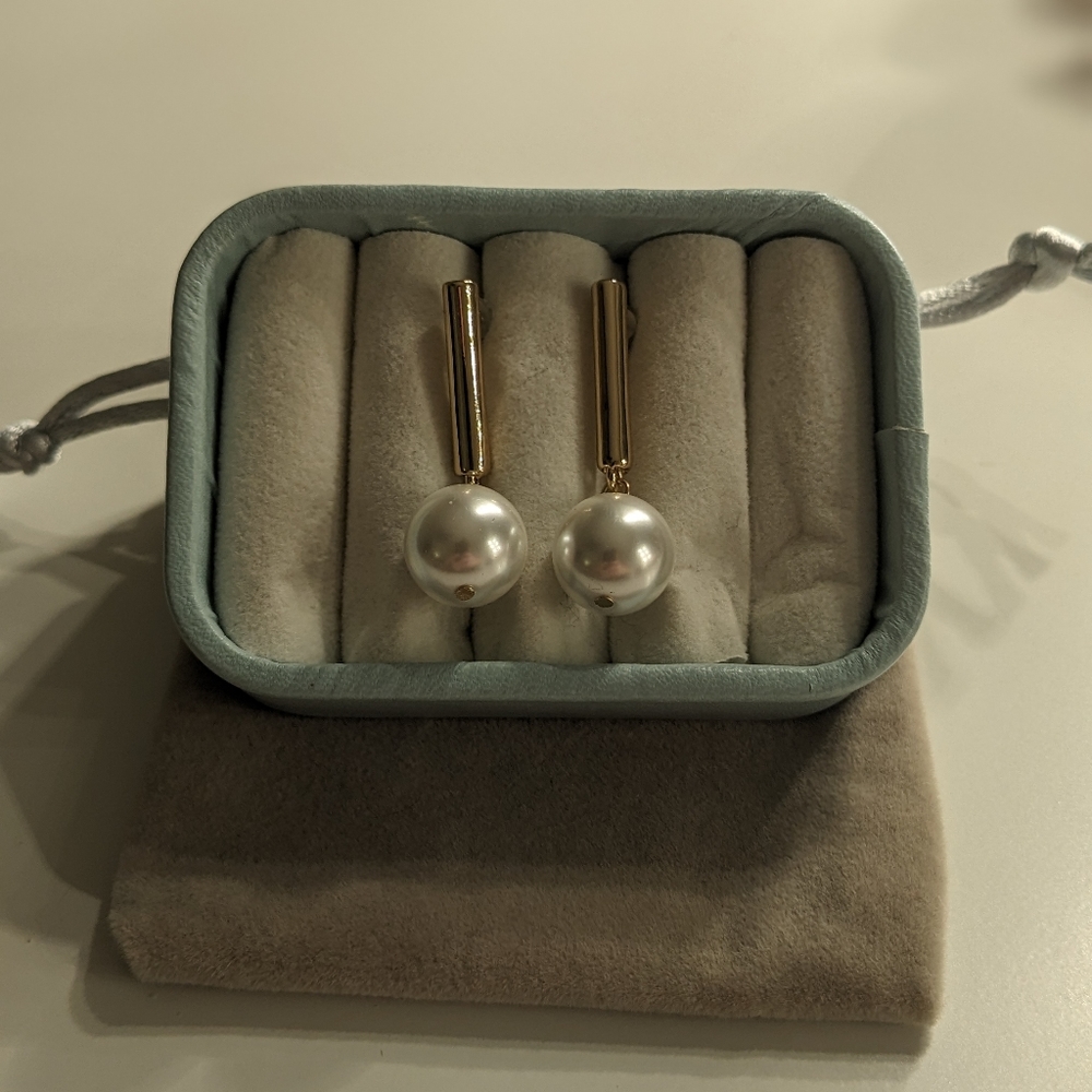 Kate Spade large pearl earrings